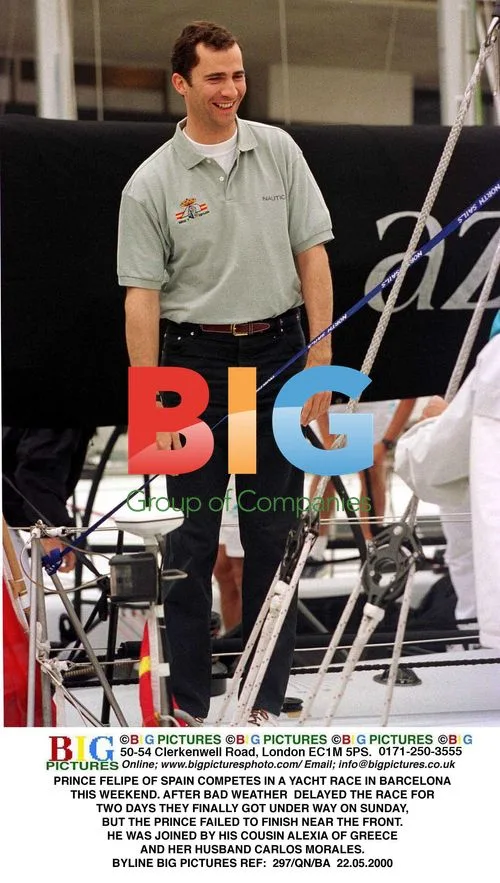 Prince Felipe of Spain in Yacht Race