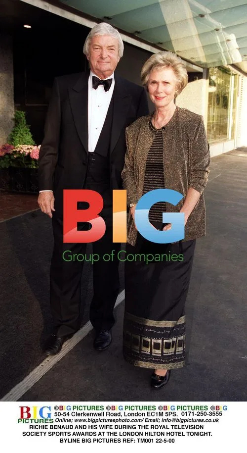 Richie Benaud and wife at Royal TV Society Awards
