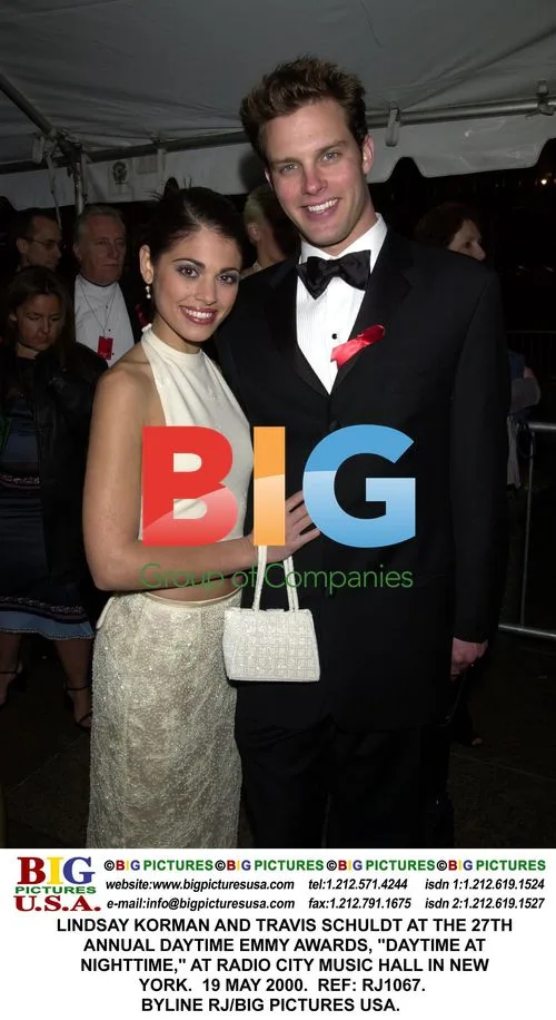 Lindsay Korman and Travis Schuldt at Daytime Emmys