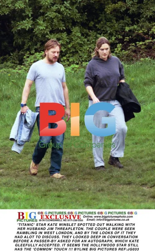 Kate Winslet and husband out walking in London