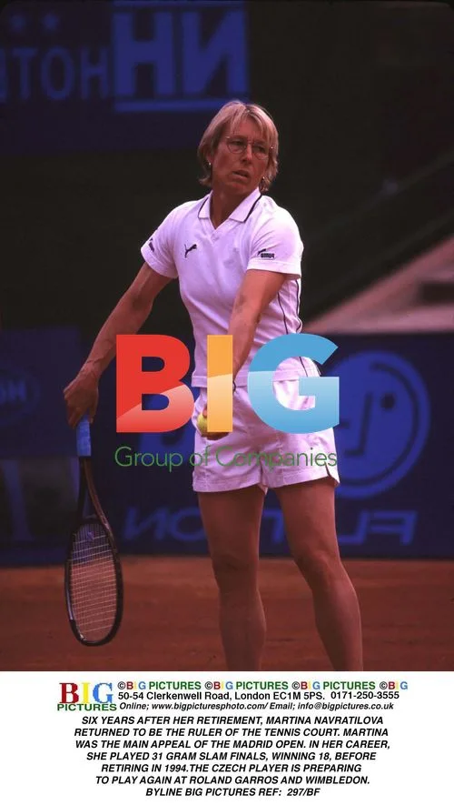 Martina Navratilova Returns to Tennis Court