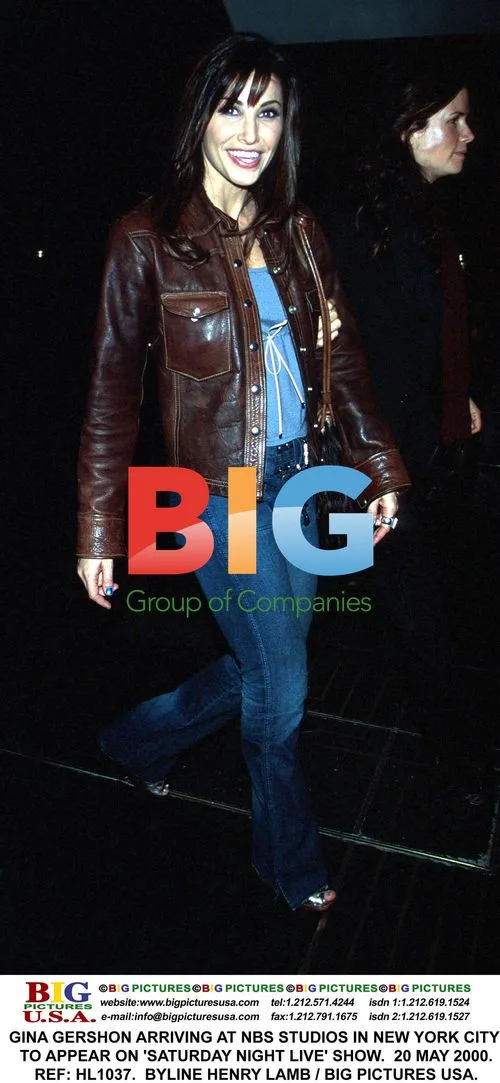 Gina Gershon Arriving at SNL in NYC