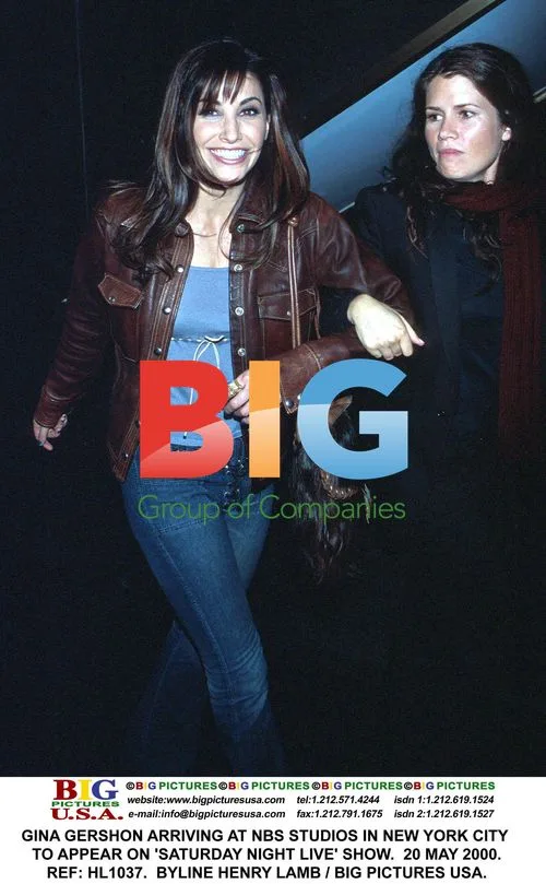 Gina Gershon arrives at SNL