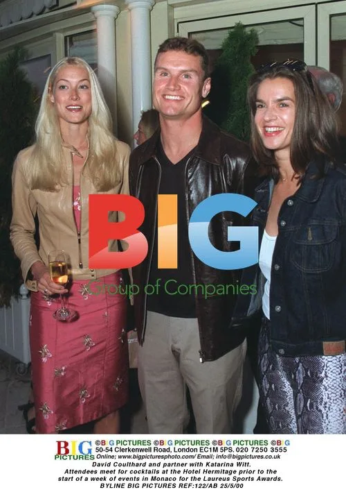 David Coulthard and partner with Katarina Witt