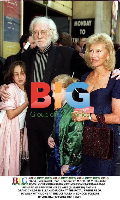 Richard Harris with ex-wife and grandchildren
