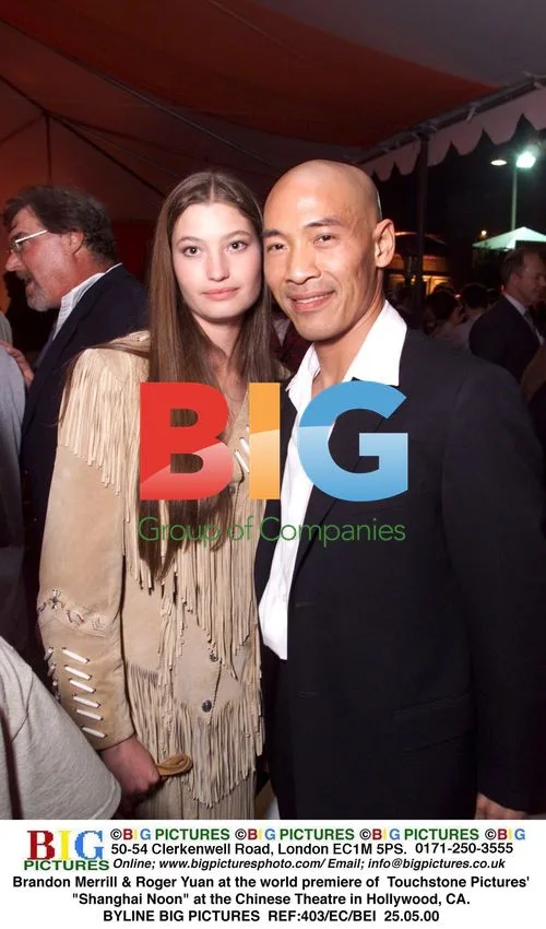Brandon Merrill & Roger Yuan at "Shanghai Noon" premiere
