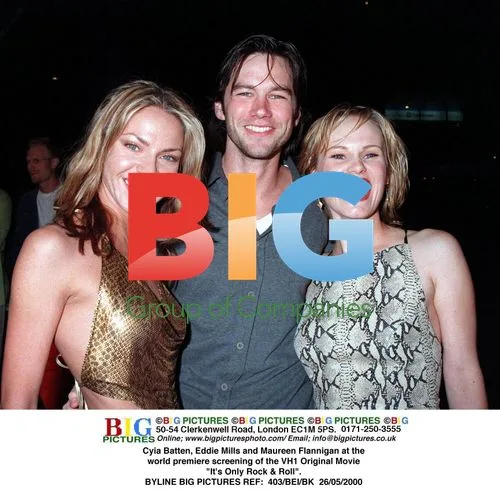Cyia Batten, Eddie Mills and Maureen Flannigan at VH1 Movie Premiere