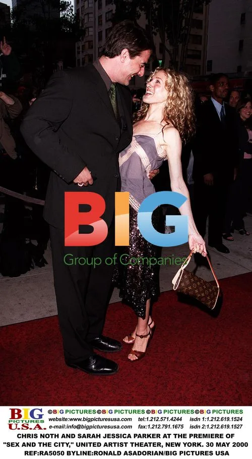 Chris North and Sarah Jessica Parker at "Sex and the City" premiere