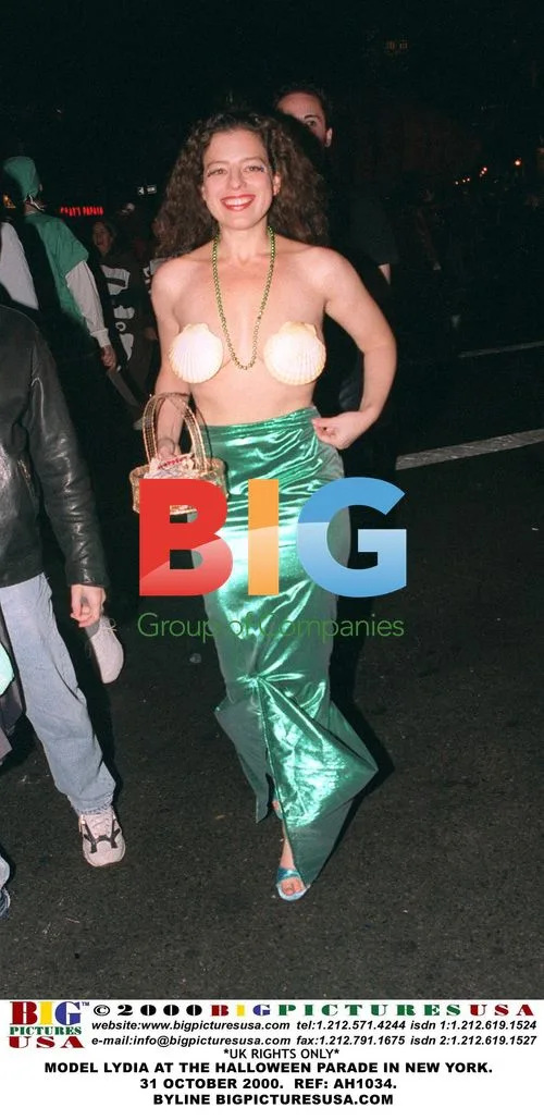Model Lydia at Halloween Parade in NY