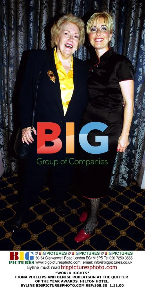 Fiona Phillips and Denise Robertson at Quitter of the Year Awards