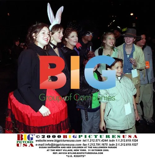 Susan Sarandon & family at Halloween parade