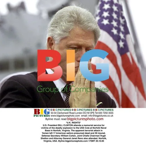 Bill Clinton Attends USS Cole Memorial
