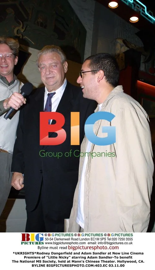 Rodney Dangerfield and Adam Sandler at "Little Nicky" Premiere