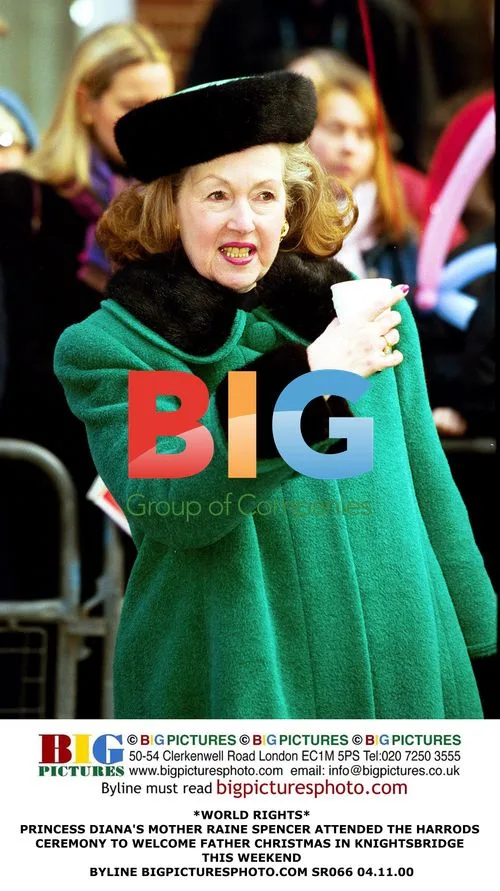 PRINCESS DIANA'S MOTHER RAINE SPENCER AT HARRODS