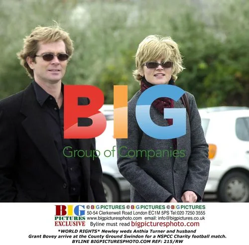 Anthia Turner and Grant Bovey at NSPCC Charity Football Match