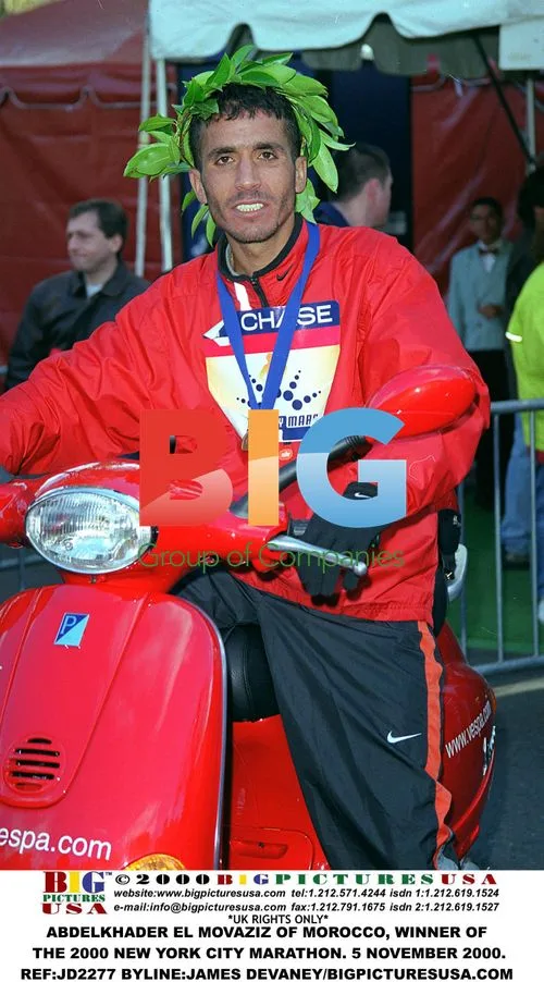 Abdelkhader El Movaziz at 2000 NYC Marathon