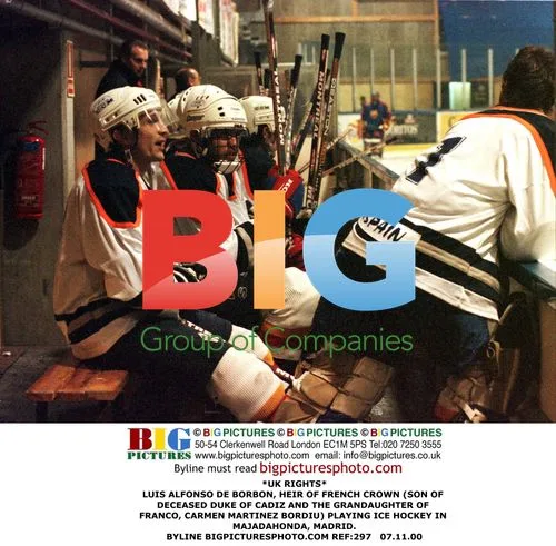 Luis Alfonso de Borbon Playing Ice Hockey