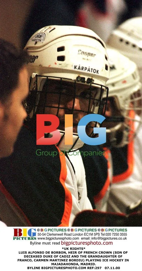 LUIS ALFONSO DE BORBON Playing Ice Hockey
