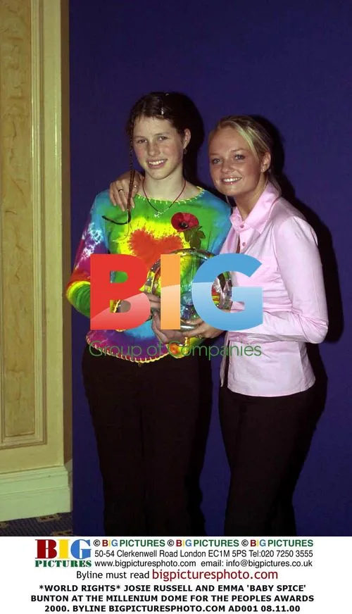 Josie Russell and Emma Bunton at People's Awards 2000