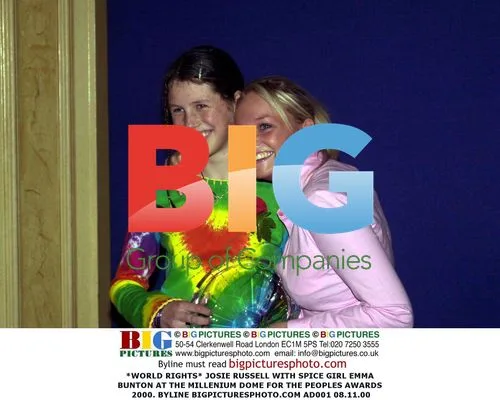Josie Russell and Emma Bunton at Peoples Awards 2000
