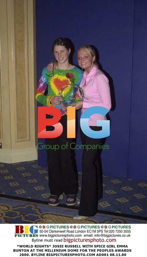 Josie Russell and Emma Bunton at Peoples Awards 2000