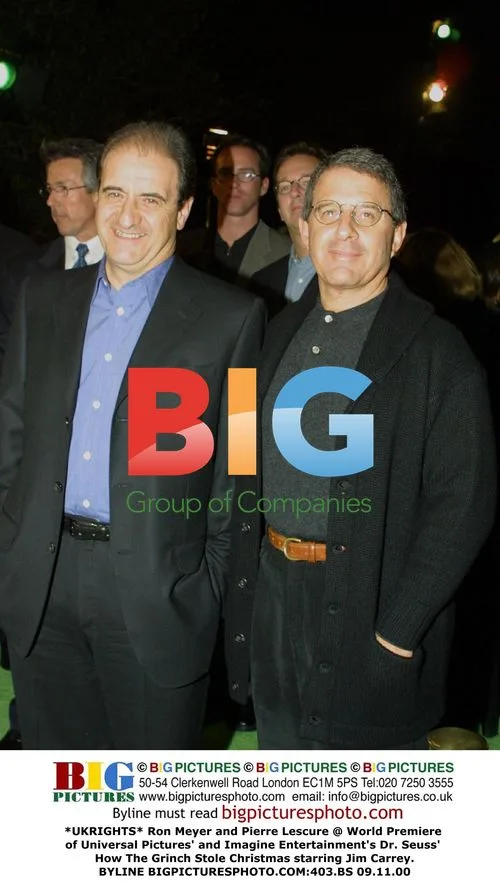 Ron Meyer and Pierre Lescure at Grinch Premiere