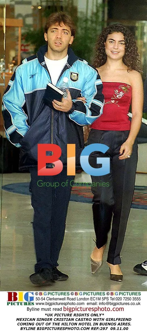 Cristian Castro with girlfriend at Hilton Hotel