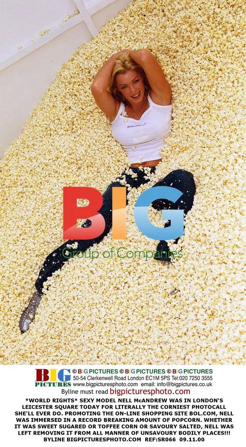 Nell McAndrew in Popcorn Photocall