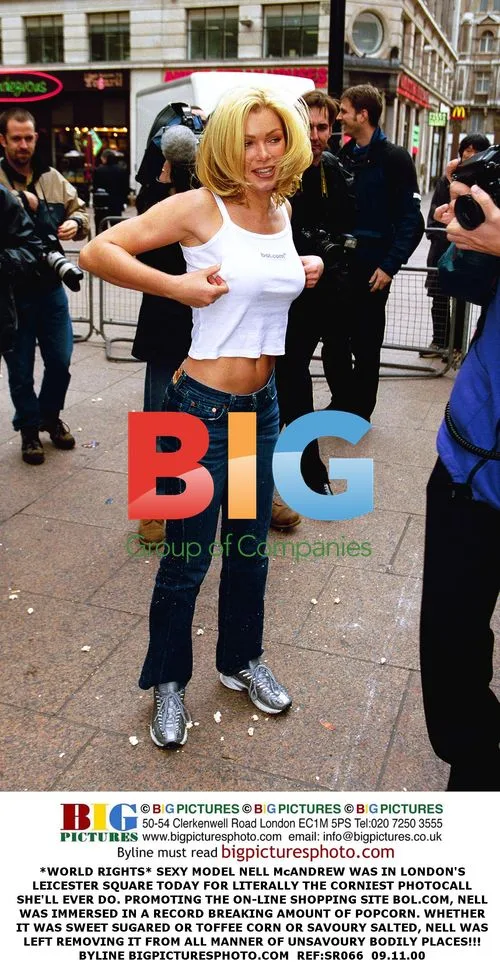 Nell McAndrew in Popcorn Photocall