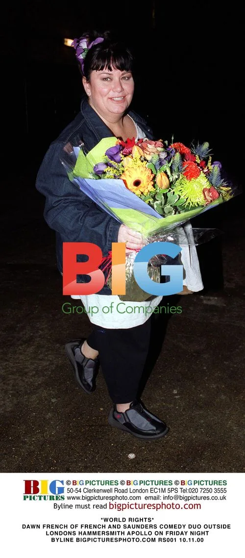 Dawn French outside Hammersmith Apollo