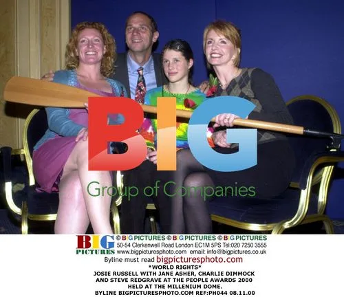 Josie Russell with Jane Asher, Charlie Dimmock and Steve Redgrave