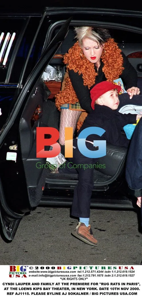 Cyndi Lauper and Family at Rugrats Premiere