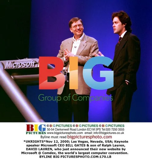 Gates and David Lauren at Comdex 2000