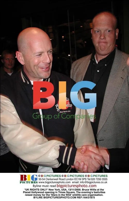 Bruce Willis at Planet Hollywood opening