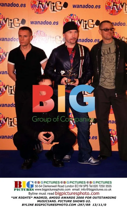 U2 at Amigo Awards 2000 in Madrid