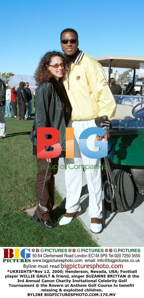 Willie Gault & Suzanne Brittan at Charity Golf Tournament