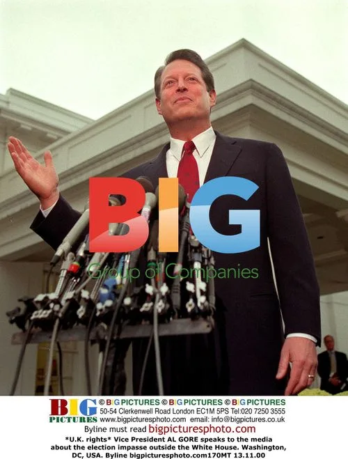 AL GORE discusses election dispute outside White House