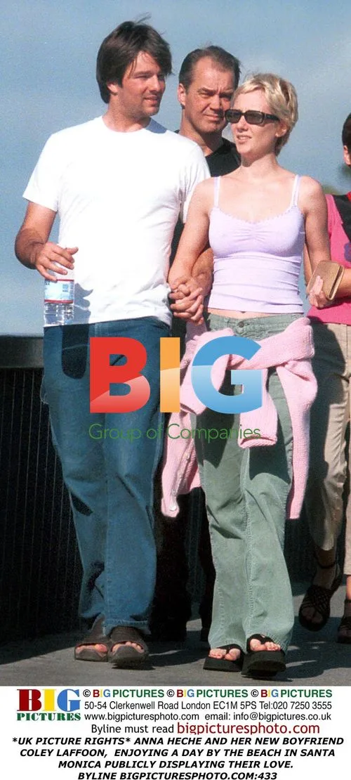Anna Heche and boyfriend Coley Laffoon at the beach