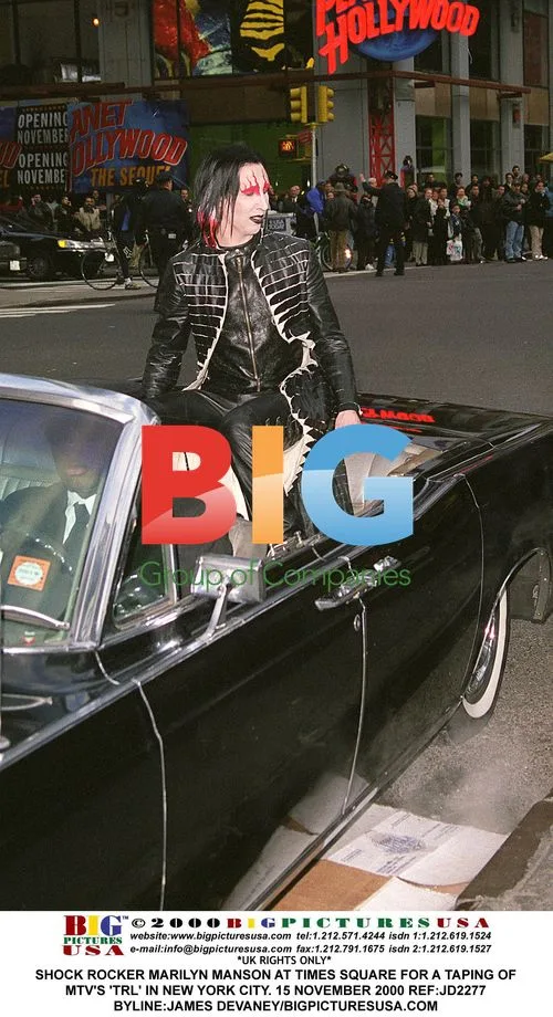 Marilyn Manson at Times Square for 'TRL' Taping