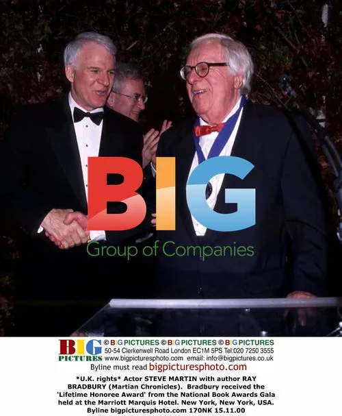 Steve Martin and Ray Bradbury at National Book Awards