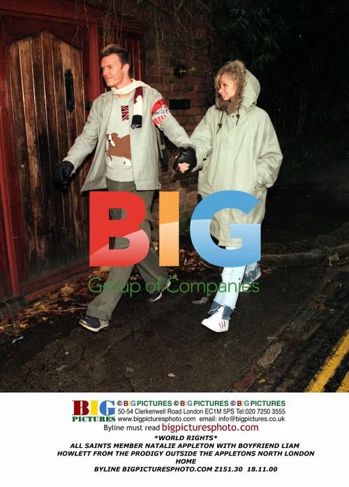 Natalie Appleton and Liam Howlett Outside Home