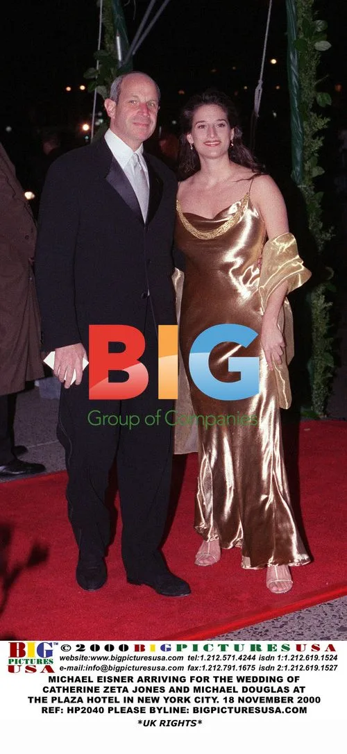 Michael Eisner Arrives for Catherine Zeta Jones and Michael Douglas Wedding
