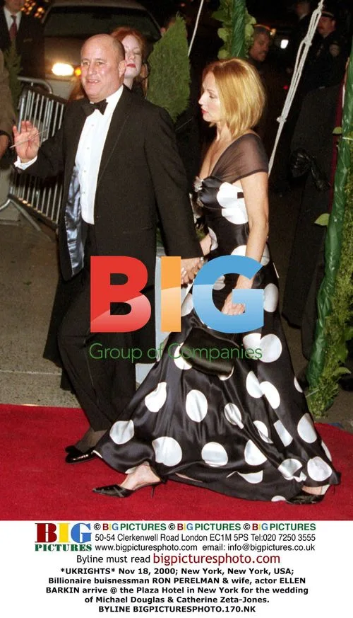 Ron Perelman & Ellen Barkin at Douglas-Zeta-Jones Wedding