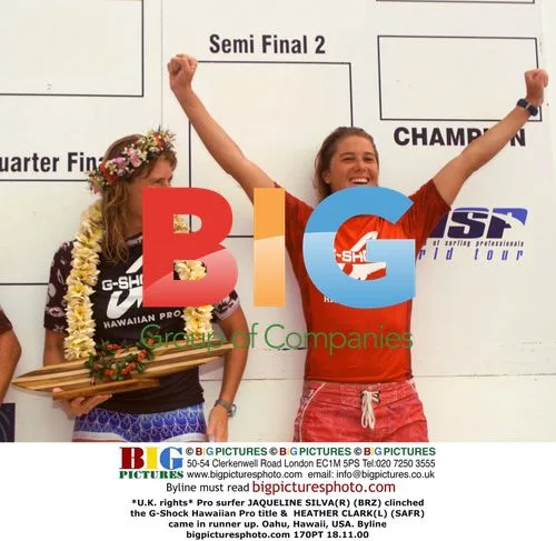 Pro Surfers Jaqueline Silva and Heather Clark