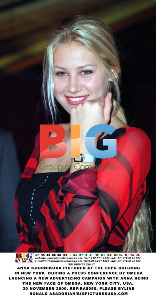 Anna Kournikova at Omega Press Conference