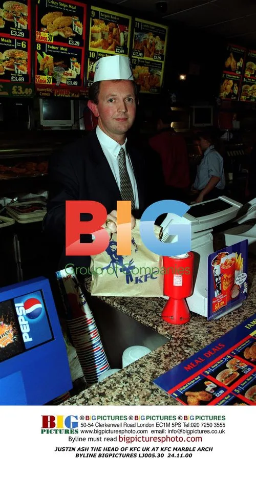 Justin Ash, KFC UK Head, at KFC Marble Arch