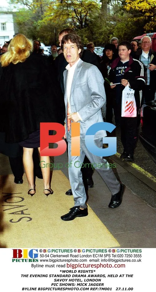 Mick Jagger at Evening Standard Drama Awards