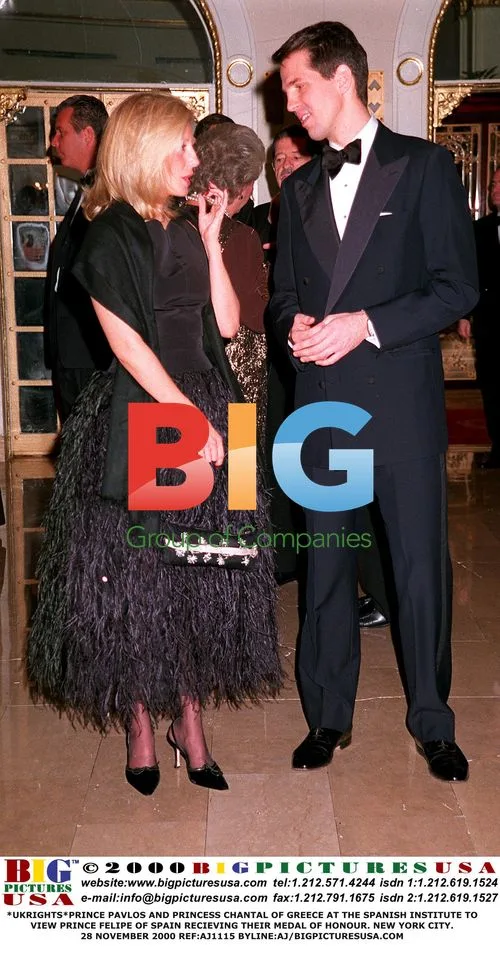 Prince Pavlos and Princess Chantal at Spanish Institute