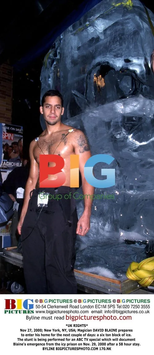 David Blaine enters ice block for 58-hour stunt