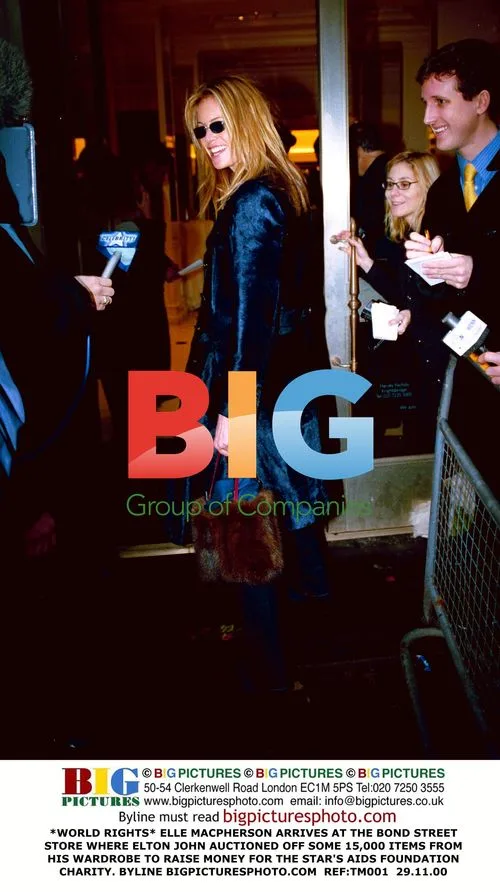 Elle Macpherson at Elton John's Charity Auction